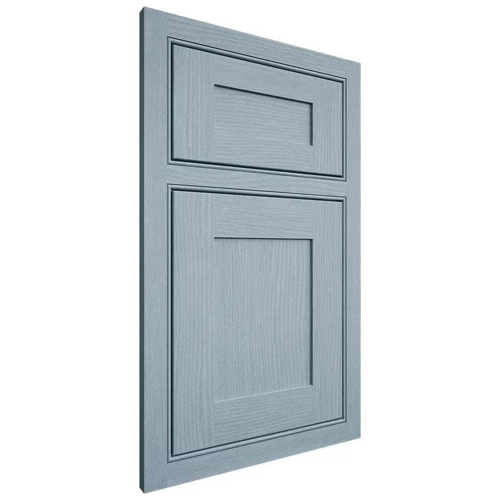 Shiloh Cabinetry Beaded Inset New Haven White Oak Plain Cut Sky Door