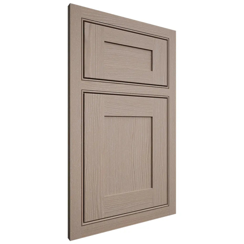 Shiloh Cabinetry Beaded Inset New Haven White Oak Plain Cut Whitewash Door