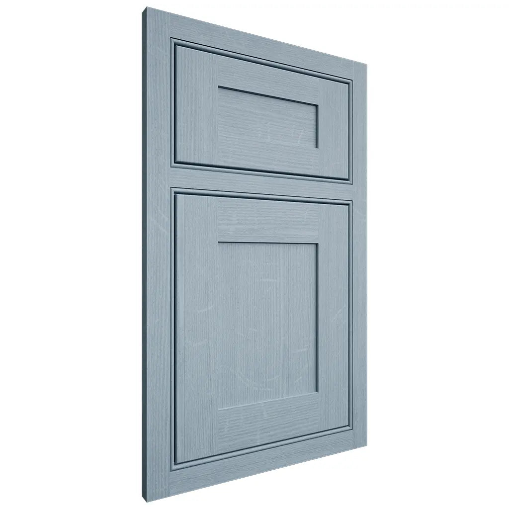 Shiloh Cabinetry Beaded Inset New Haven White Oak Quarter Sawn Sky Door