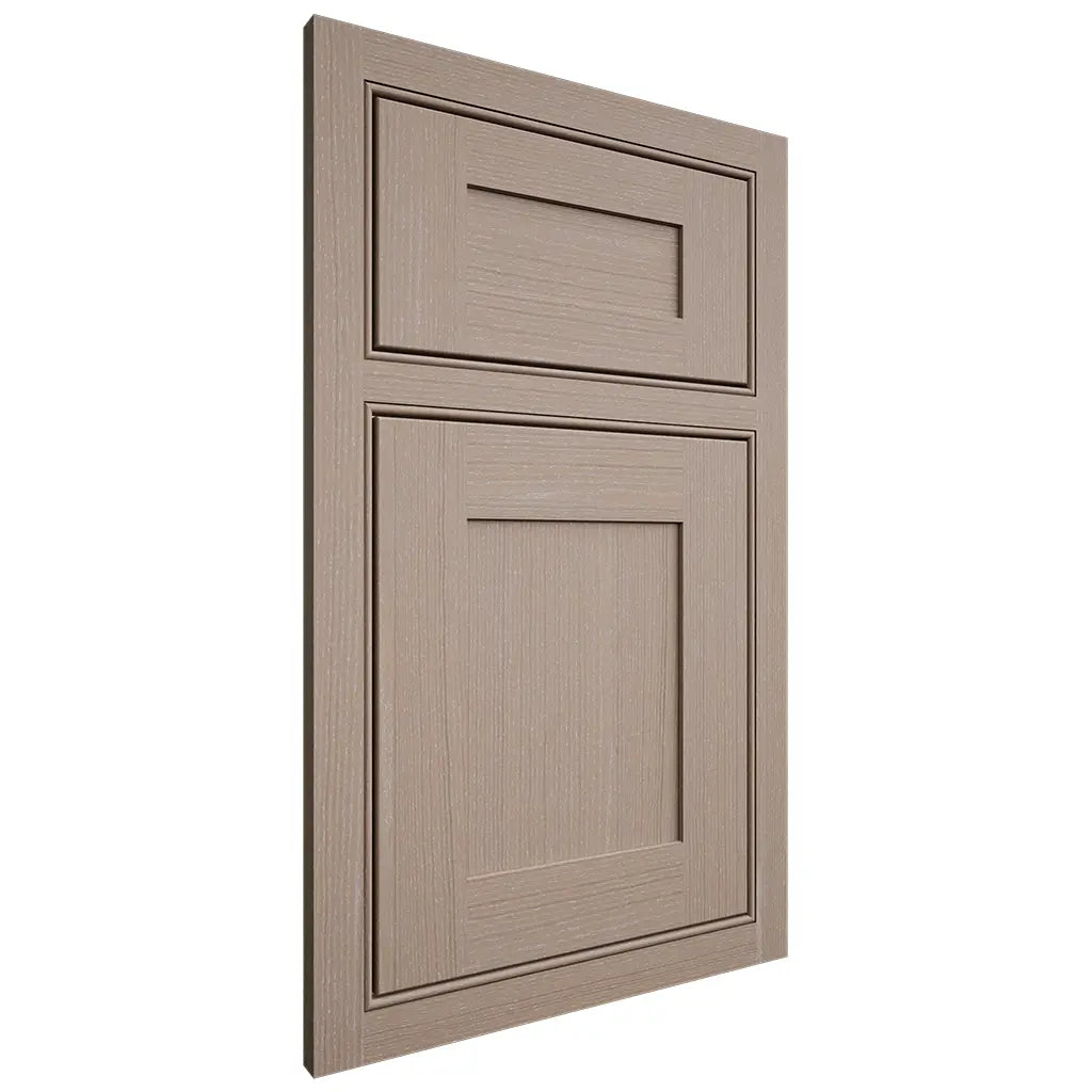 Shiloh Cabinetry Beaded Inset New Haven White Oak Quarter Sawn Whitewash Door