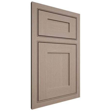 Shiloh Cabinetry Beaded Inset New Haven White Oak Quarter Sawn Whitewash Door