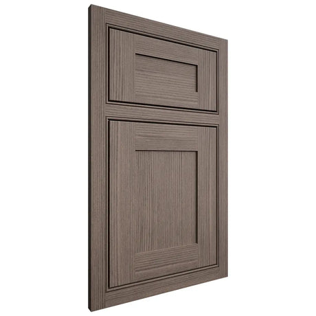Shiloh Cabinetry Beaded Inset New Haven White Oak Rift Cut Clay Door