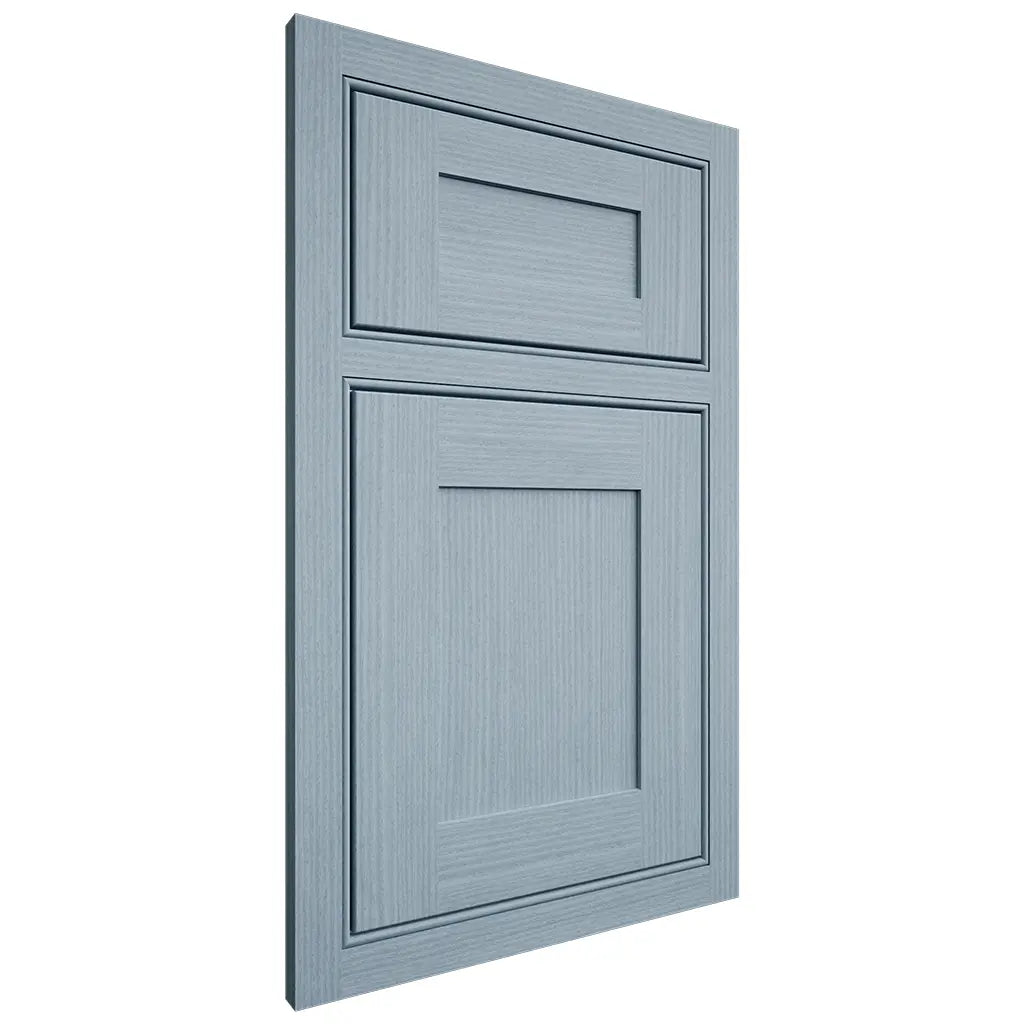 Shiloh Cabinetry Beaded Inset New Haven White Oak Rift Cut Sky Door