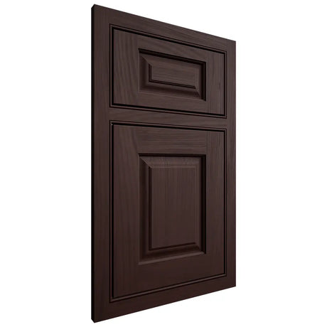 Shiloh Cabinetry Beaded Inset Oxford Alder Plain Cut Bistre Door