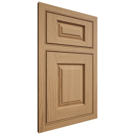 Shiloh Cabinetry Beaded Inset Oxford Alder Plain Cut Natural Door