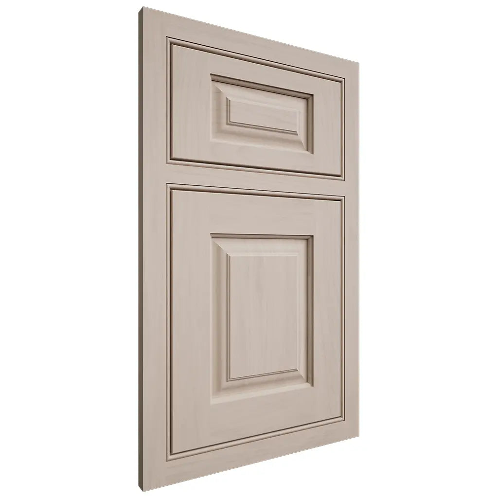 Shiloh Cabinetry Beaded Inset Oxford Alder Plain Cut White Sands Door