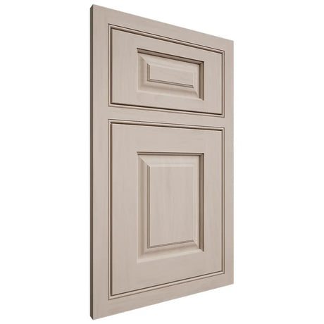 Shiloh Cabinetry Beaded Inset Oxford Alder Plain Cut White Sands Door
