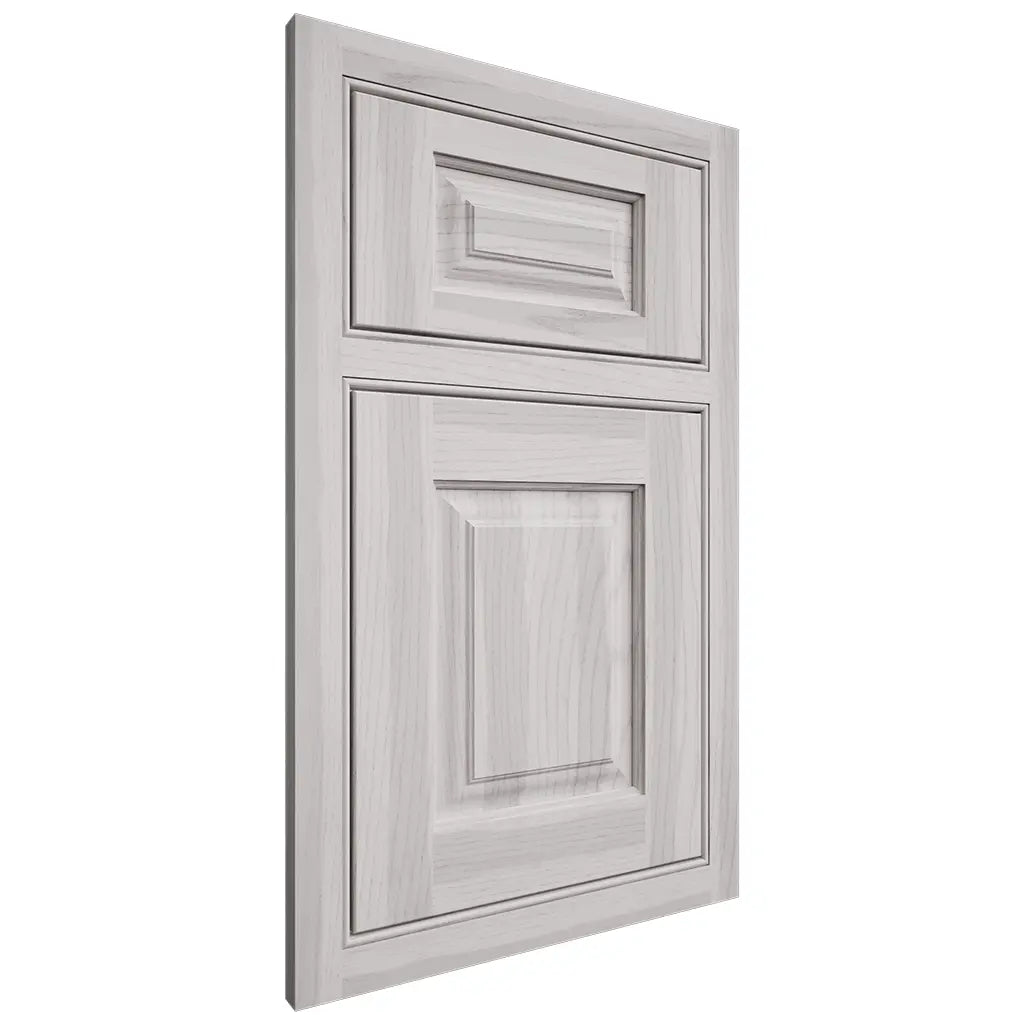 Shiloh Cabinetry Beaded Inset Oxford Hickory Plain Cut Cotton Door