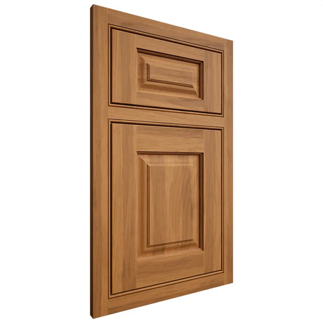 Shiloh Cabinetry Beaded Inset Oxford Hickory Plain Cut Medium Door