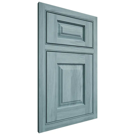 Shiloh Cabinetry Beaded Inset Oxford Hickory Plain Cut Sky Door