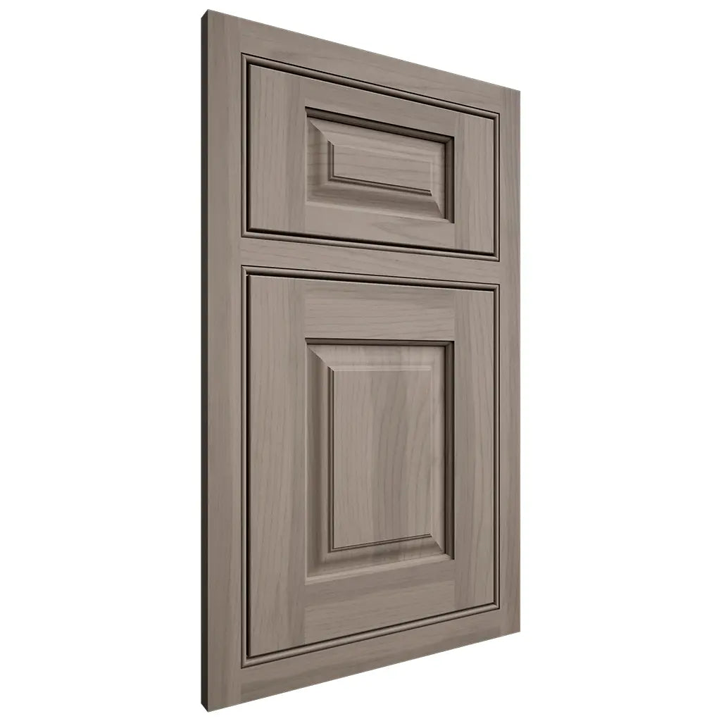 Shiloh Cabinetry Beaded Inset Oxford Hickory Plain Cut Sterling Door