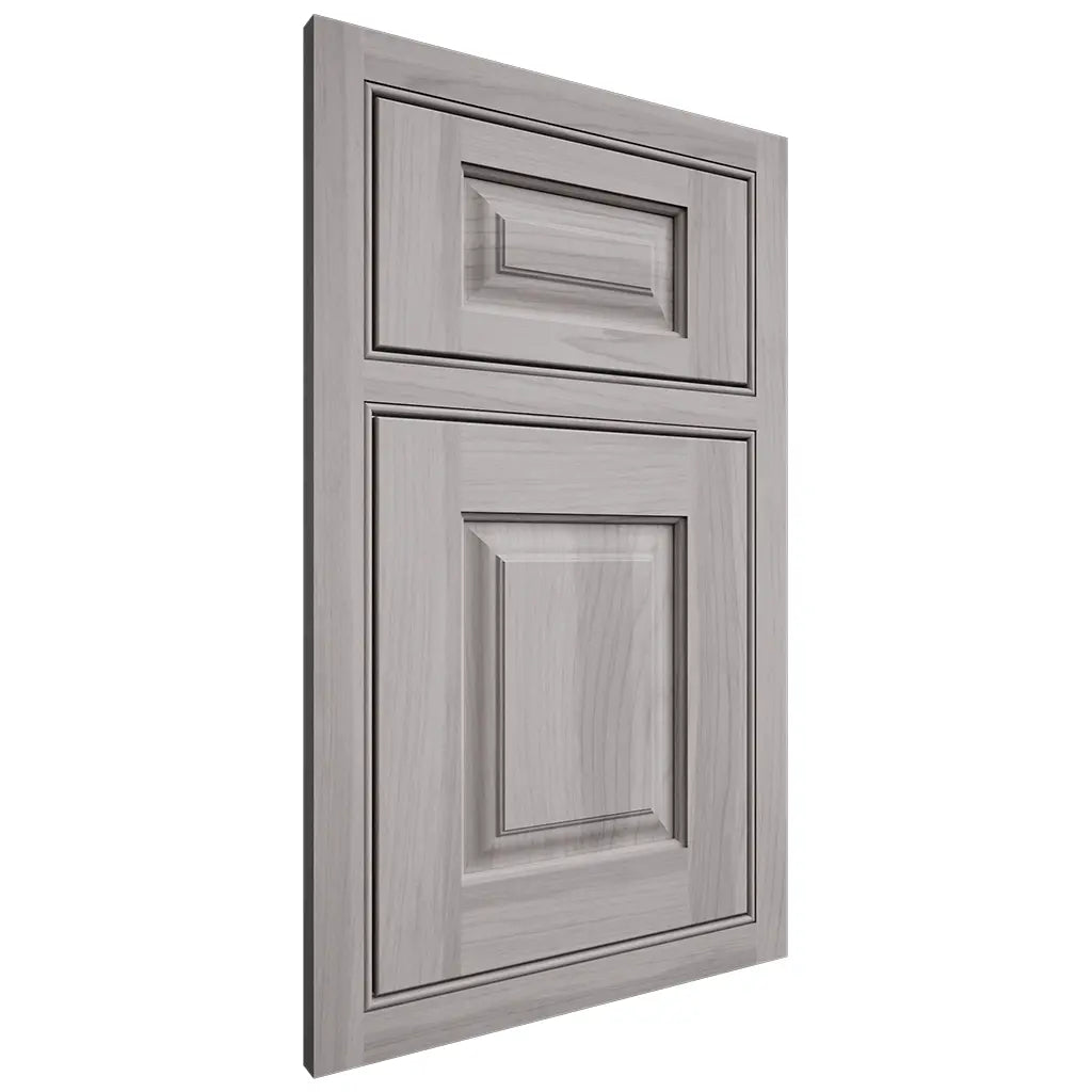 Shiloh Cabinetry Beaded Inset Oxford Hickory Plain Cut Stratus Door