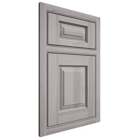 Shiloh Cabinetry Beaded Inset Oxford Hickory Plain Cut Stratus Door