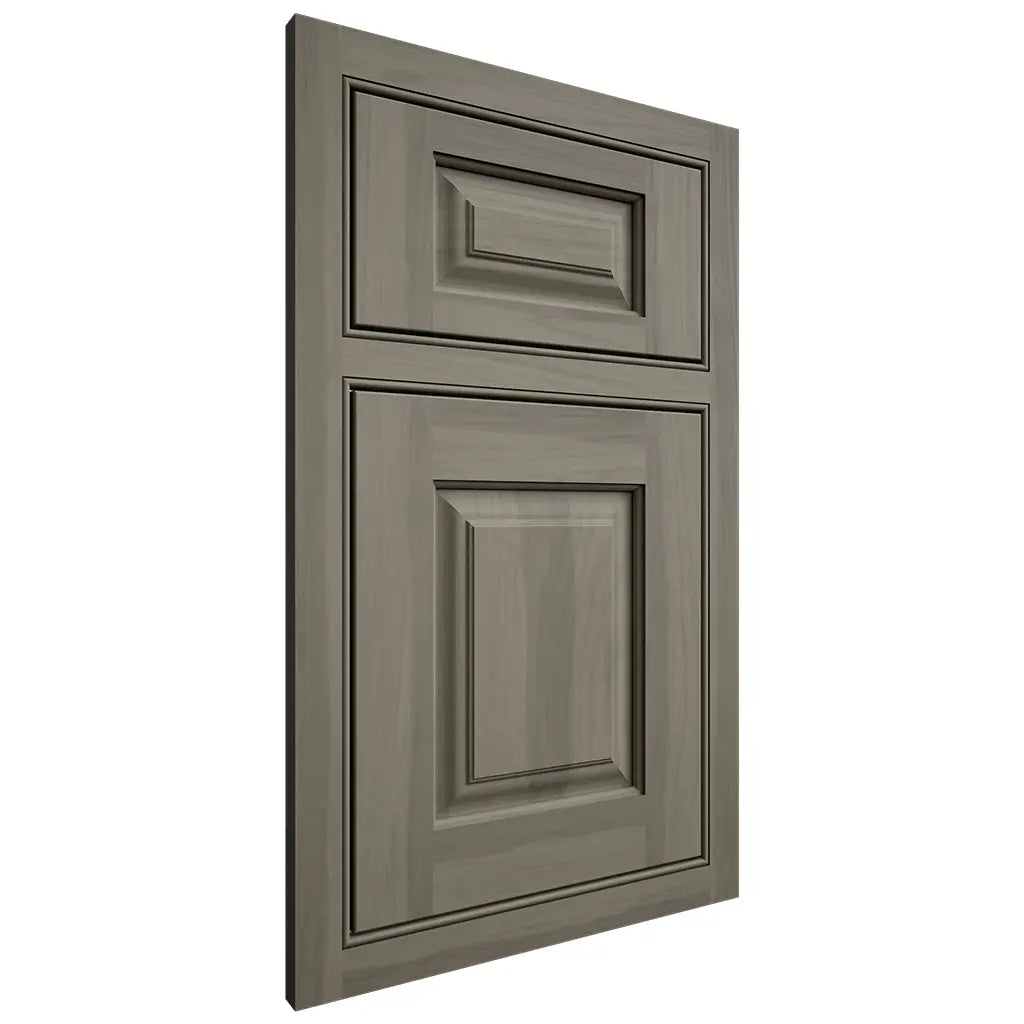 Shiloh Cabinetry Beaded Inset Oxford Hickory Plain Cut Thyme Door