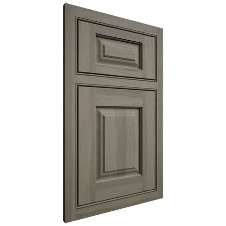 Shiloh Cabinetry Beaded Inset Oxford Hickory Plain Cut Thyme Door