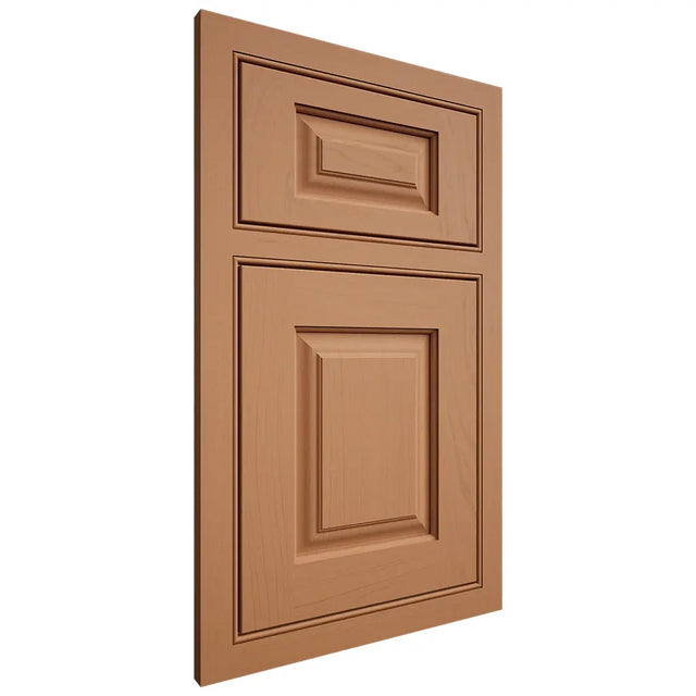 Shiloh Cabinetry Beaded Inset Oxford Maple Plain Cut Cashmere Door