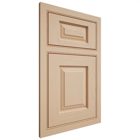 Shiloh Cabinetry Beaded Inset Oxford Maple Plain Cut Natural Door