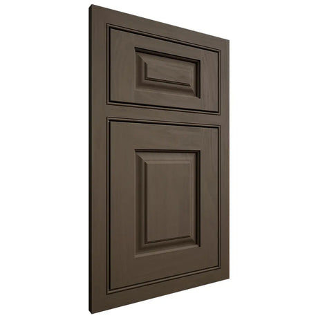 Shiloh Cabinetry Beaded Inset Oxford Maple Plain Cut Perfect Brown Door
