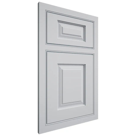 Shiloh Cabinetry Beaded Inset Oxford Paintable Niebla Azul Door