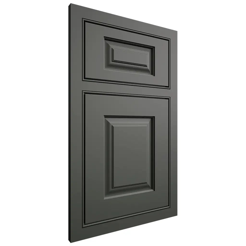 Shiloh Cabinetry Beaded Inset Oxford Paintable Pewter Green Door