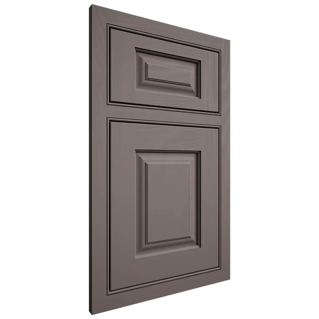 Shiloh Cabinetry Beaded Inset Oxford Poplar Plain Cut Heatherstone Door