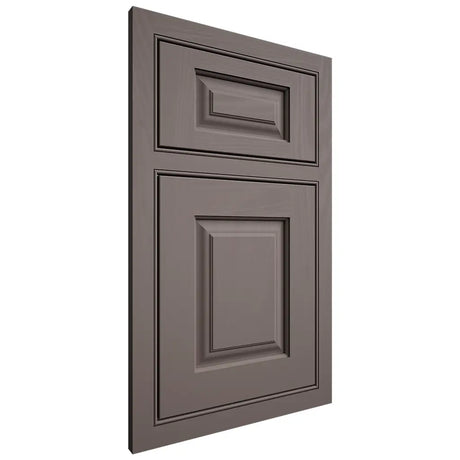 Shiloh Cabinetry Beaded Inset Oxford Poplar Plain Cut Heatherstone Door