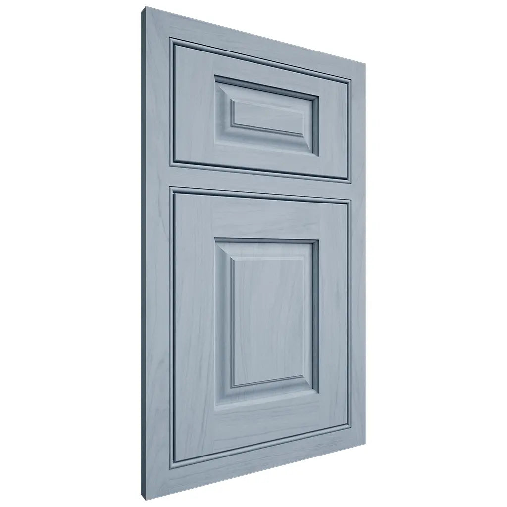 Shiloh Cabinetry Beaded Inset Oxford Poplar Plain Cut Sky Door