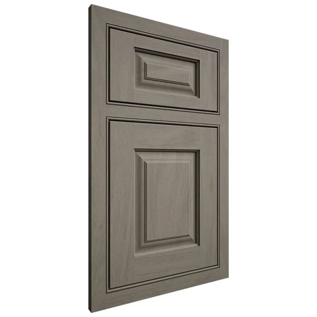 Shiloh Cabinetry Beaded Inset Oxford Poplar Plain Cut Thyme Door