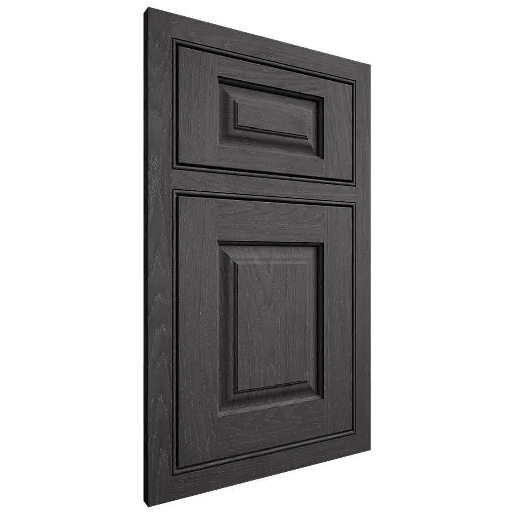 Shiloh Cabinetry Beaded Inset Oxford Red Oak Plain Cut Harbor Door