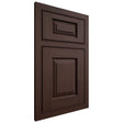 Shiloh Cabinetry Beaded Inset Oxford Walnut Plain Cut Bison Door