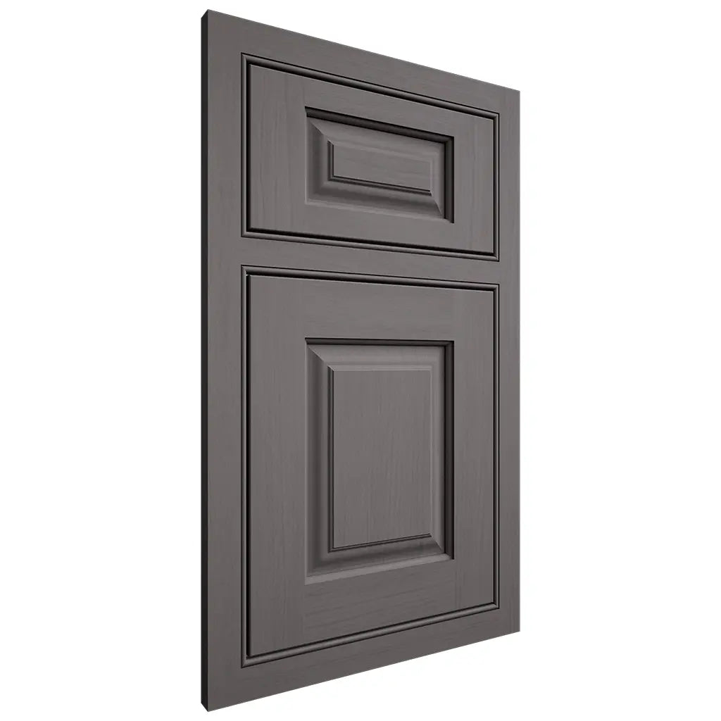 Shiloh Cabinetry Beaded Inset Oxford Walnut Plain Cut Cadet Door