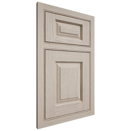 Shiloh Cabinetry Beaded Inset Oxford Walnut Plain Cut Seagull Door