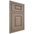 Shiloh Cabinetry Beaded Inset Oxford White Oak Plain Cut Almond Door