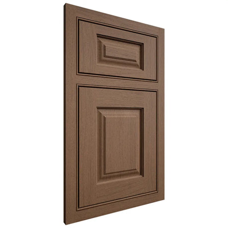 Shiloh Cabinetry Beaded Inset Oxford White Oak Plain Cut Autumn Door
