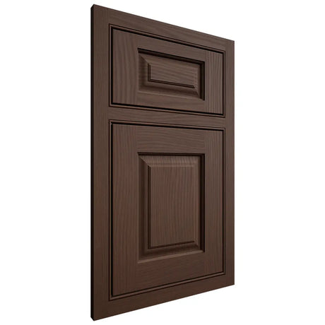 Shiloh Cabinetry Beaded Inset Oxford White Oak Plain Cut Braun Door