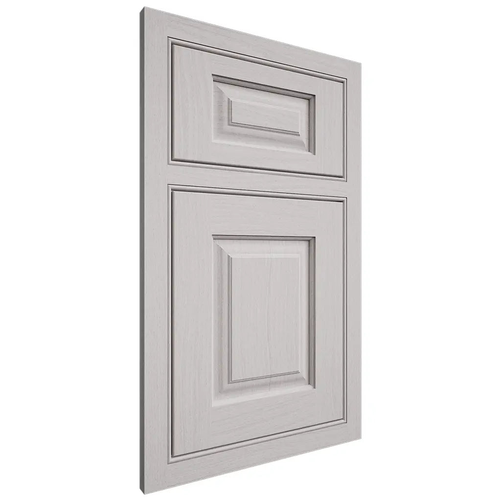 Shiloh Cabinetry Beaded Inset Oxford White Oak Plain Cut Cotton Door