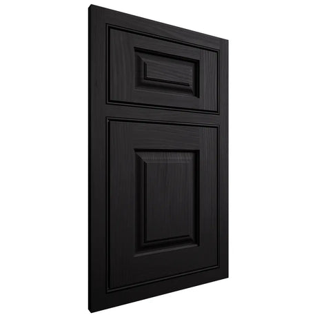 Shiloh Cabinetry Beaded Inset Oxford White Oak Plain Cut Ink Door