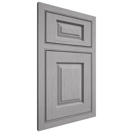 Shiloh Cabinetry Beaded Inset Oxford White Oak Plain Cut Stratus Door