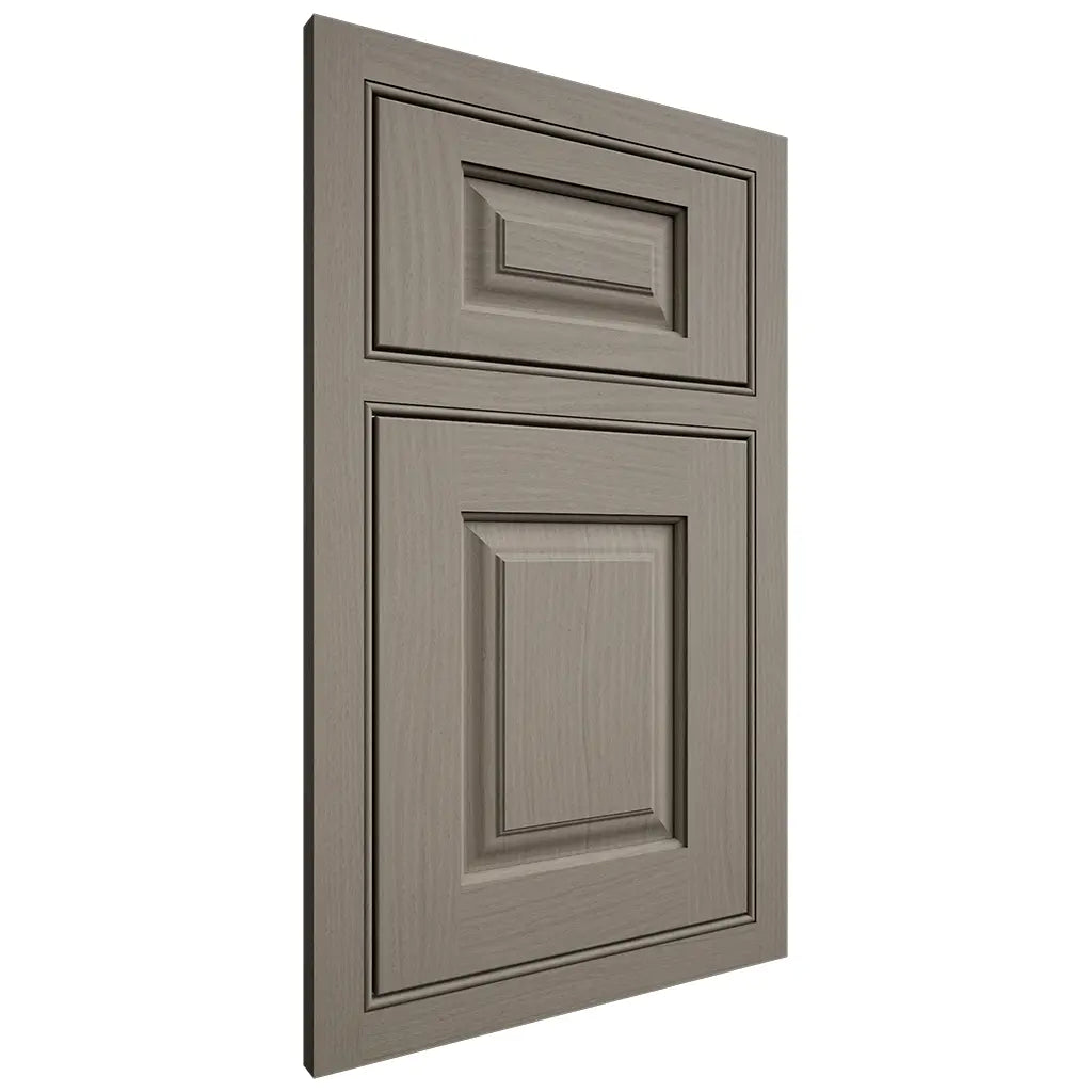 Shiloh Cabinetry Beaded Inset Oxford White Oak Plain Cut Thyme Door