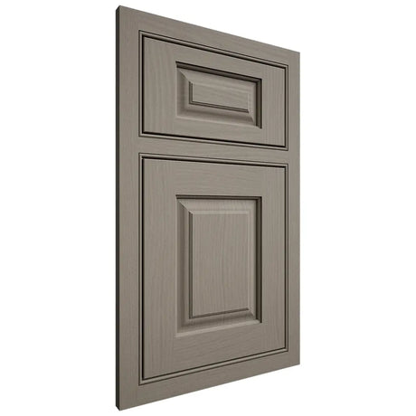 Shiloh Cabinetry Beaded Inset Oxford White Oak Plain Cut Thyme Door