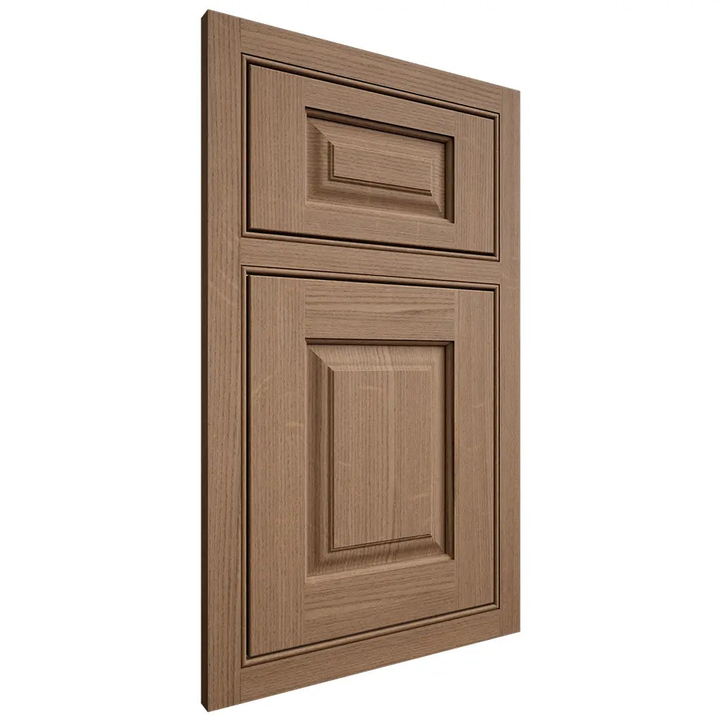 Shiloh Cabinetry Beaded Inset Oxford White Oak Quarter Sawn Medium Door