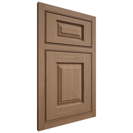 Shiloh Cabinetry Beaded Inset Oxford White Oak Quarter Sawn Medium Door