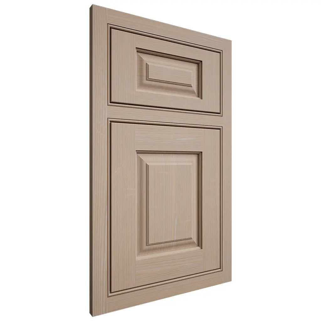 Shiloh Cabinetry Beaded Inset Oxford White Oak Quarter Sawn Straw Door