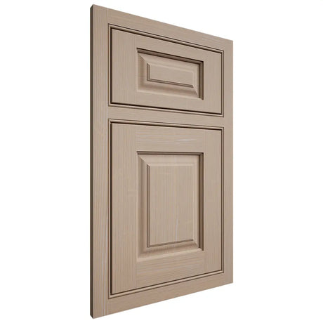 Shiloh Cabinetry Beaded Inset Oxford White Oak Quarter Sawn Straw Door