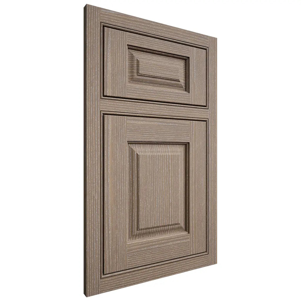 Shiloh Cabinetry Beaded Inset Oxford White Oak Rift Cut Almond Door
