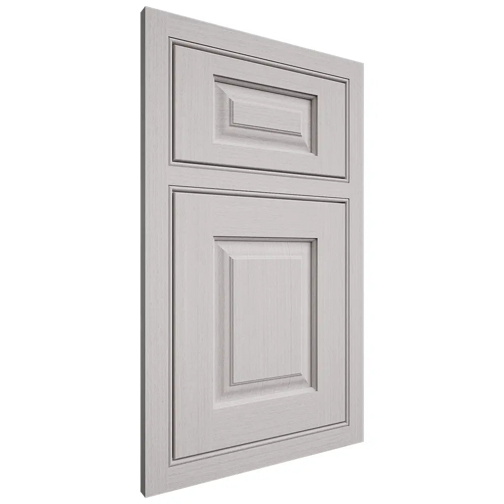 Shiloh Cabinetry Beaded Inset Oxford White Oak Rift Cut Cotton Door