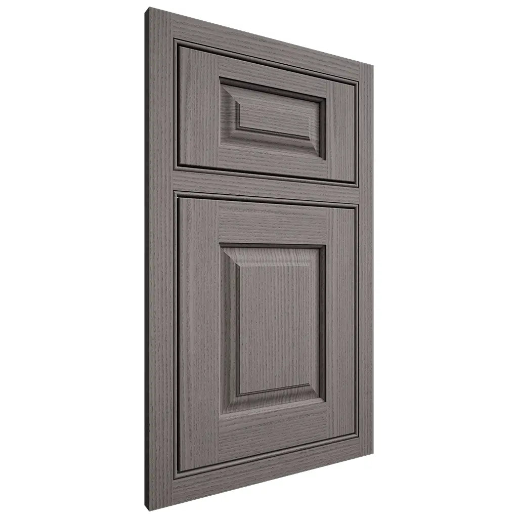Shiloh Cabinetry Beaded Inset Oxford White Oak Rift Cut Flagstone Door