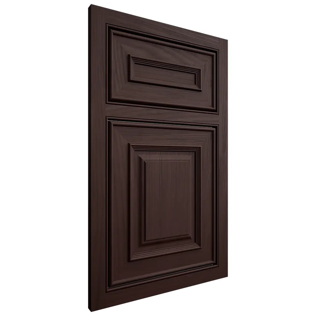 Shiloh Cabinetry Beaded Inset Portland Alder Plain Cut Bistre Door