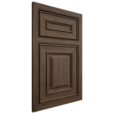 Shiloh Cabinetry Beaded Inset Portland Alder Plain Cut Caviar Door