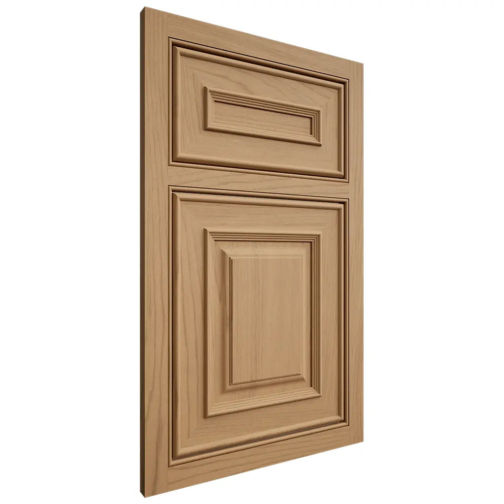 Shiloh Cabinetry Beaded Inset Portland Alder Plain Cut Natural Door